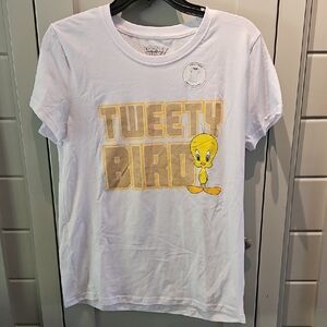 Warner Bros. Looney Tunes Tweety Bird White Tee